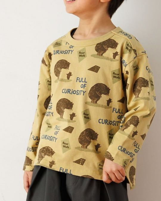 クマノオヤコ柄TシャツFL540101