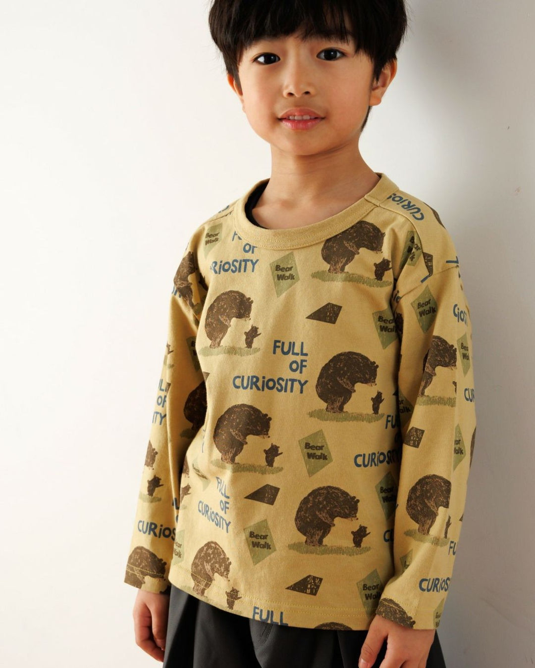 クマノオヤコ柄TシャツFL540101