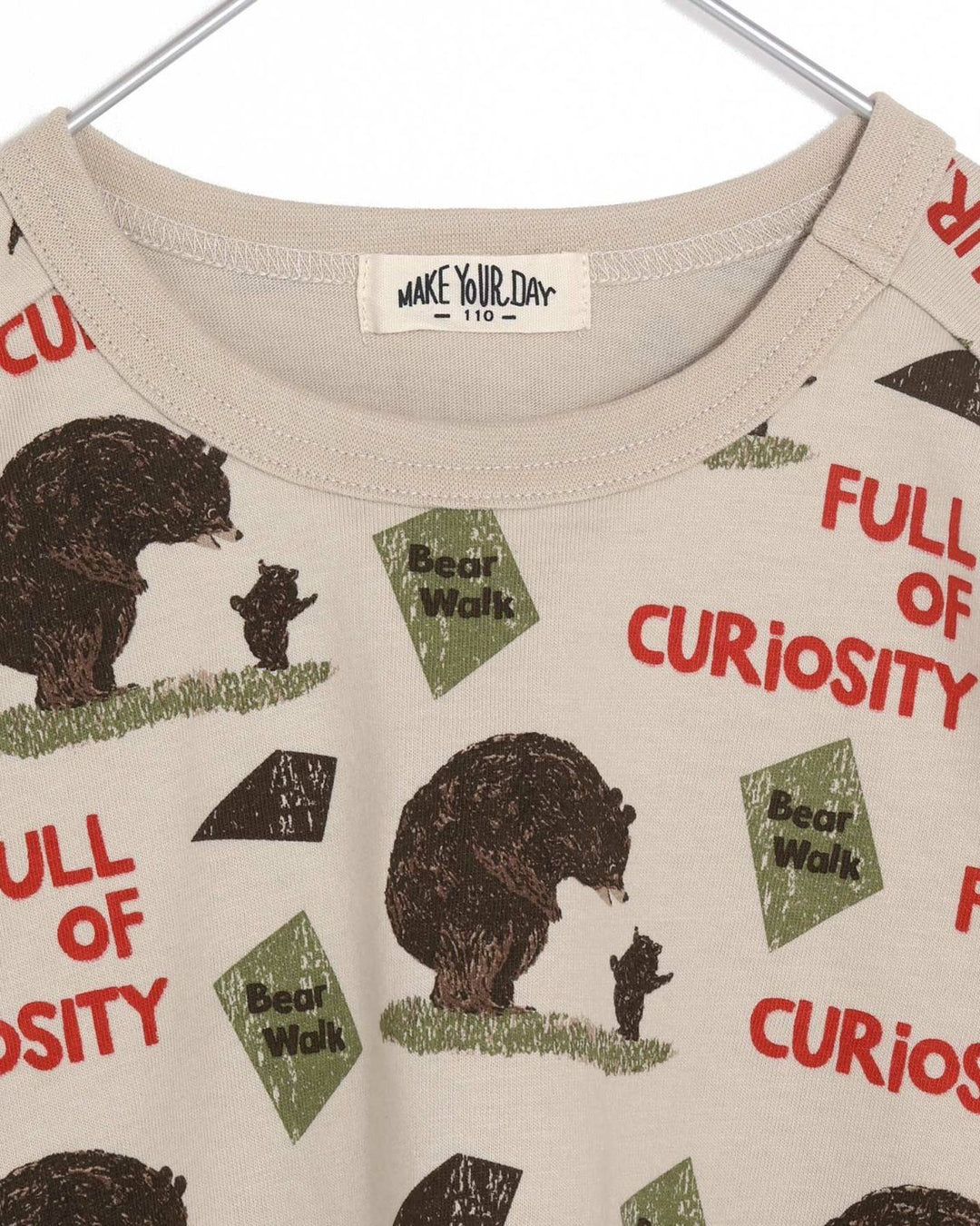 クマノオヤコ柄TシャツFL540101