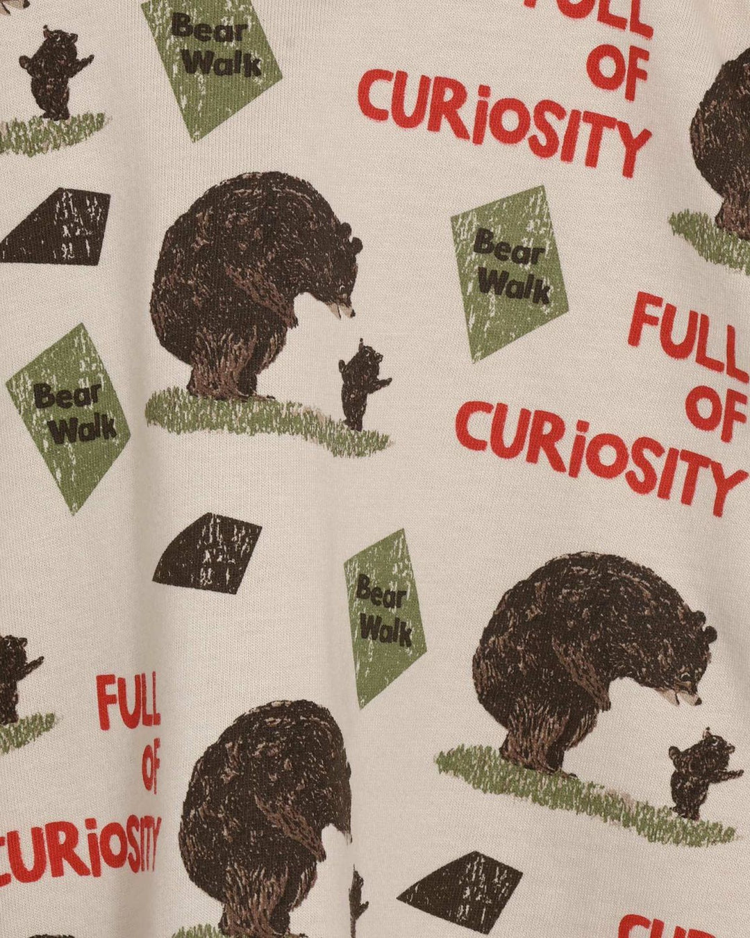クマノオヤコ柄TシャツFL540101