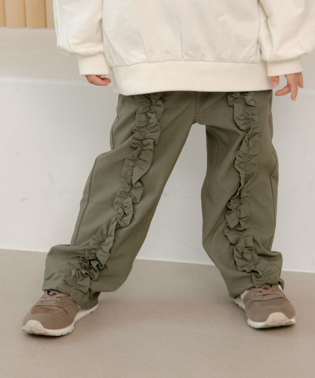 SUPERストレッチフリルパンツFL610303