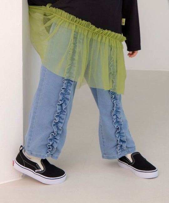 デニムフリルパンツFL610304
