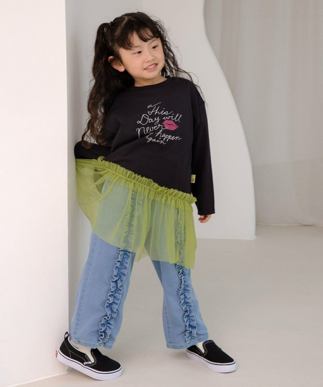 デニムフリルパンツFL610304