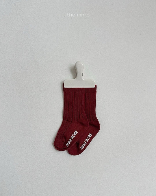 [minirobe]Cotton Rib Socks 3 Set