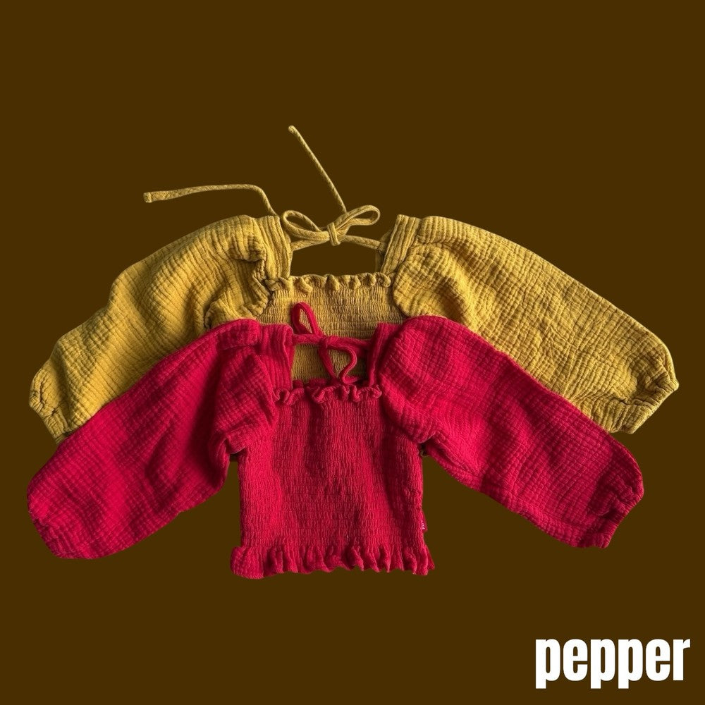 [pepper]スモックブラウス