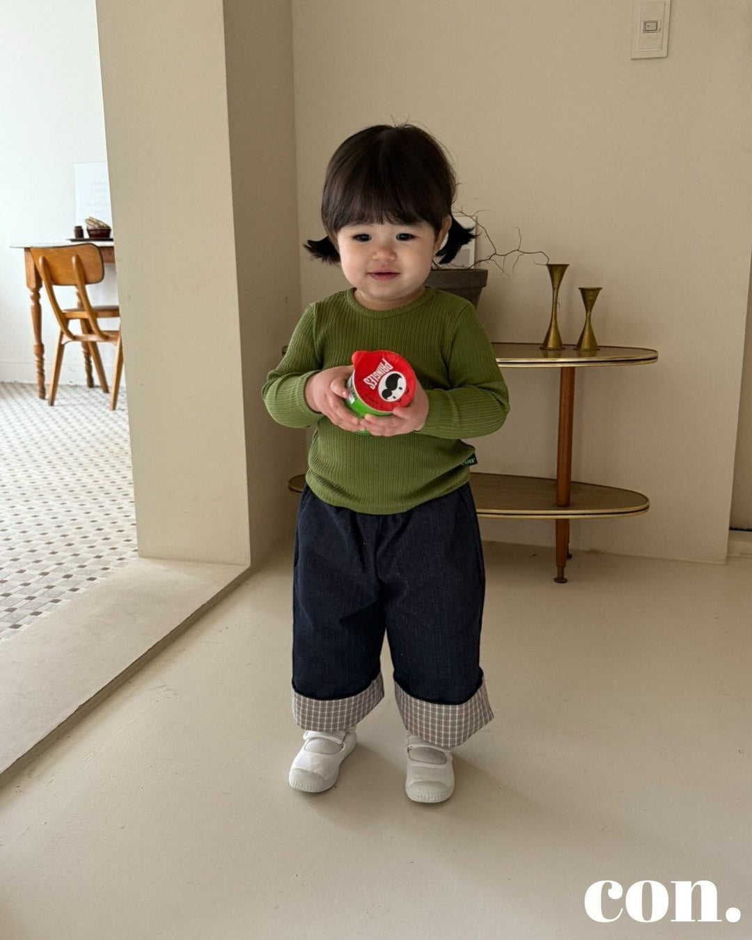 [con]Roll-Up Non-Fade Denim