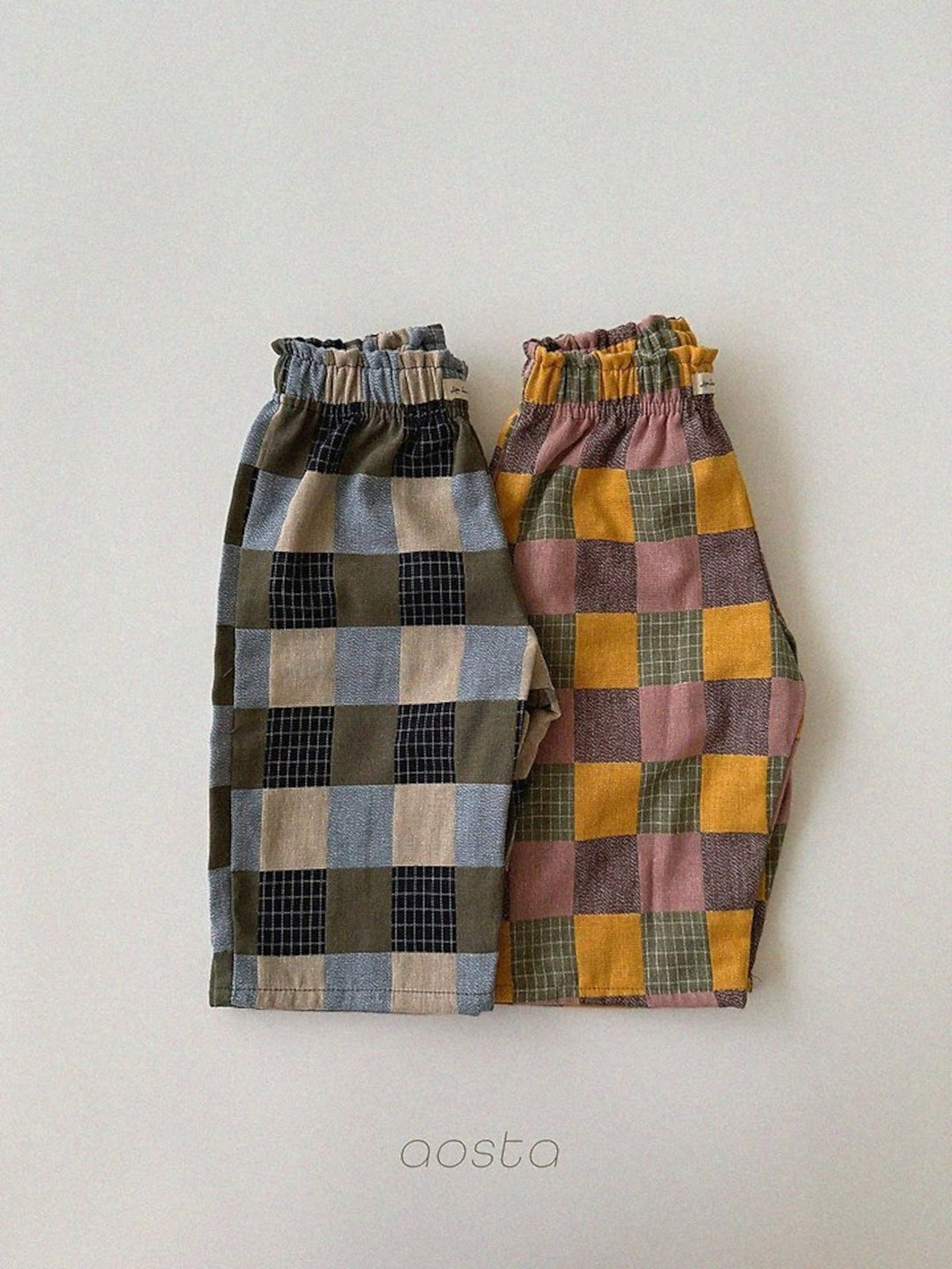 [AOSTA]Patchwork Pants