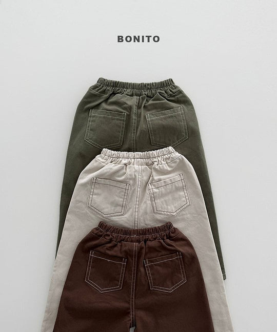 [BONITO]ステッチコットンパンツ