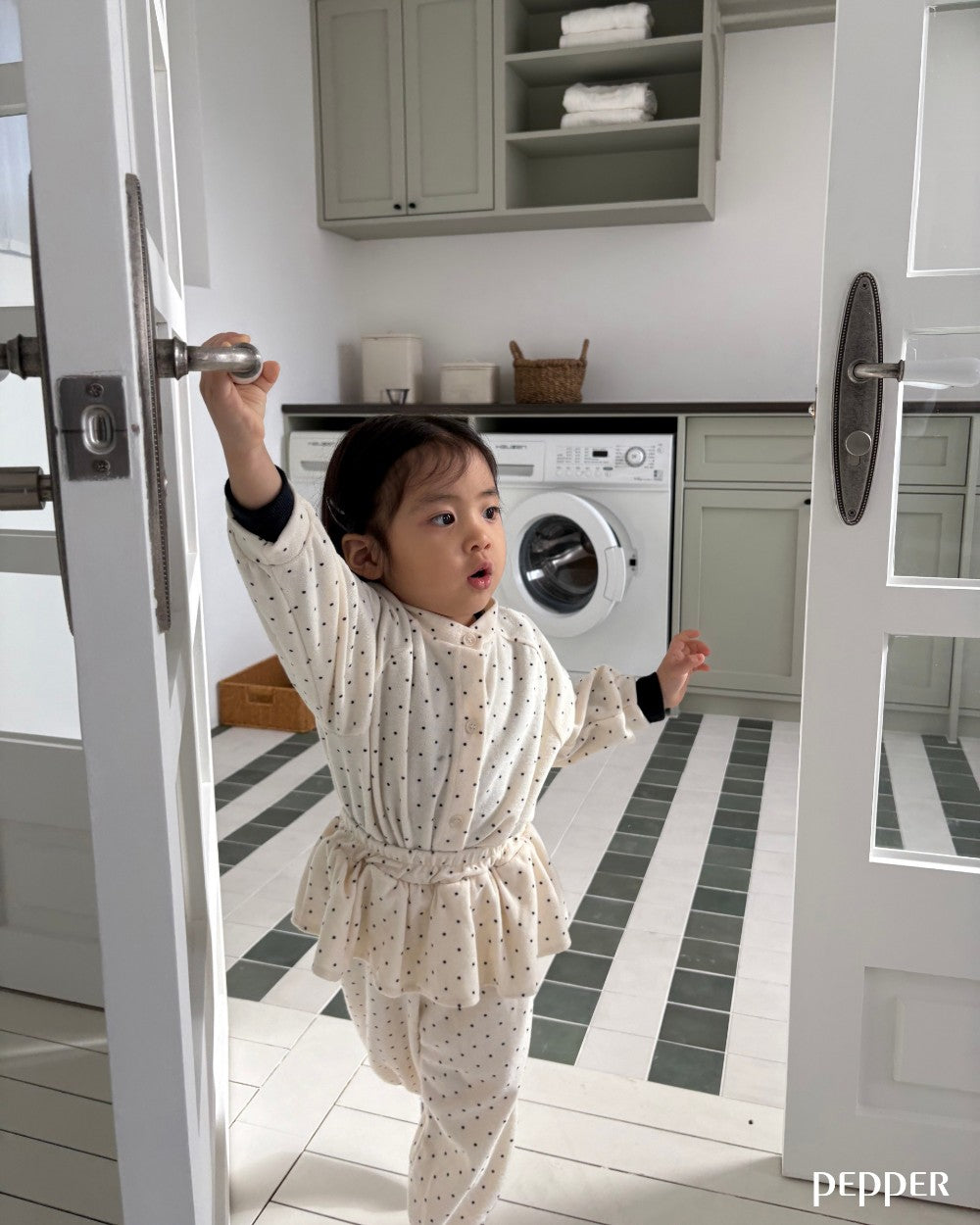 [pepper]dot terry cardigan