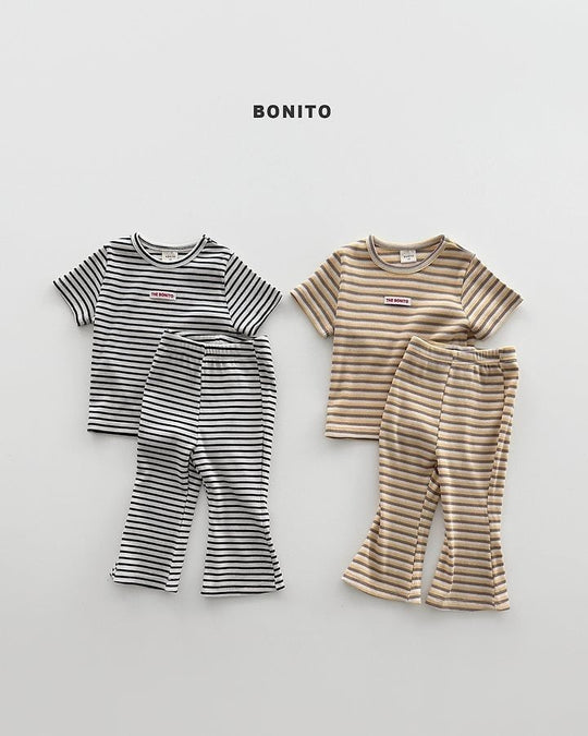 [BONITO]slim stripe SET-UP