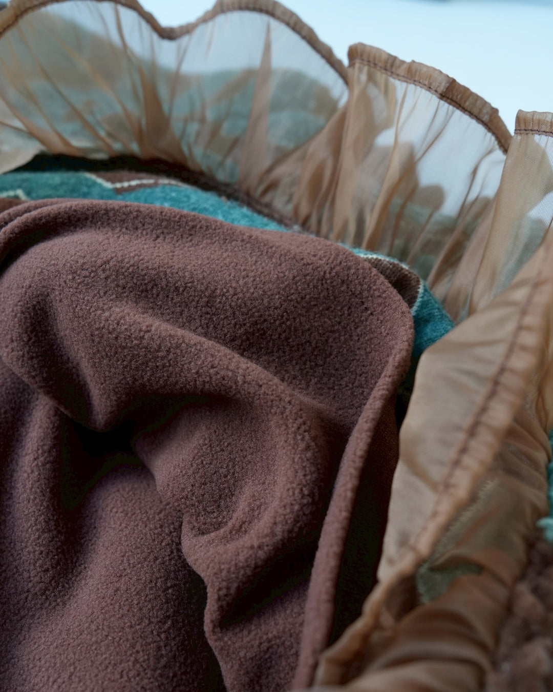 裏起毛ジグザグボアワンピース