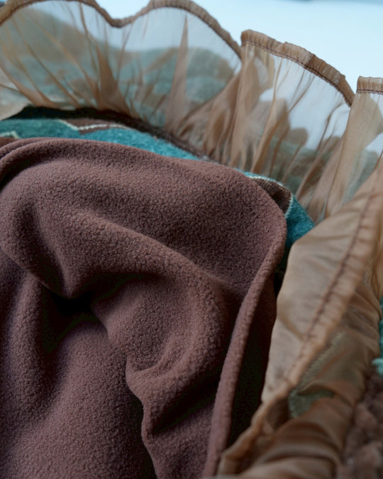 裏起毛ジグザグボアワンピース