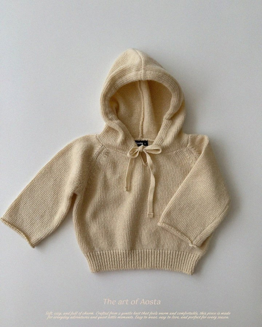 [AOSTA]Knit Cookie Hoodie