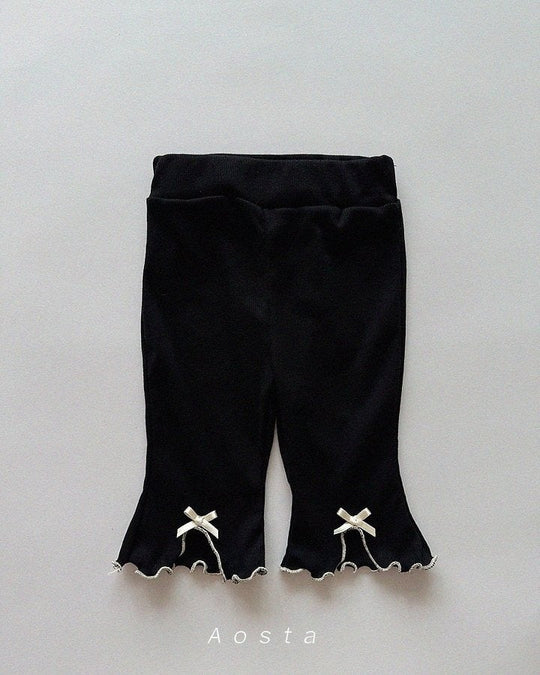 [aosta]lip ribbon pants