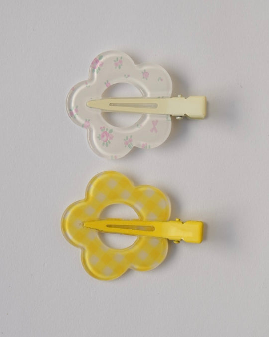 フラワー前髪クリップ