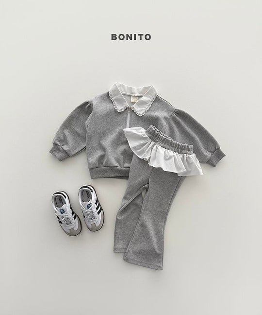 [BONITO]シャーリングカラーセットアップ