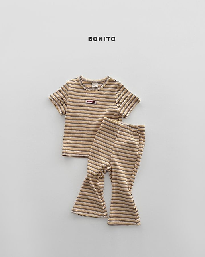 [BONITO]slim stripe SET-UP