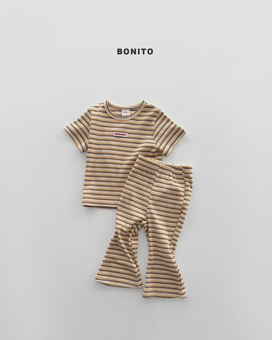 [BONITO]slim stripe SET-UP