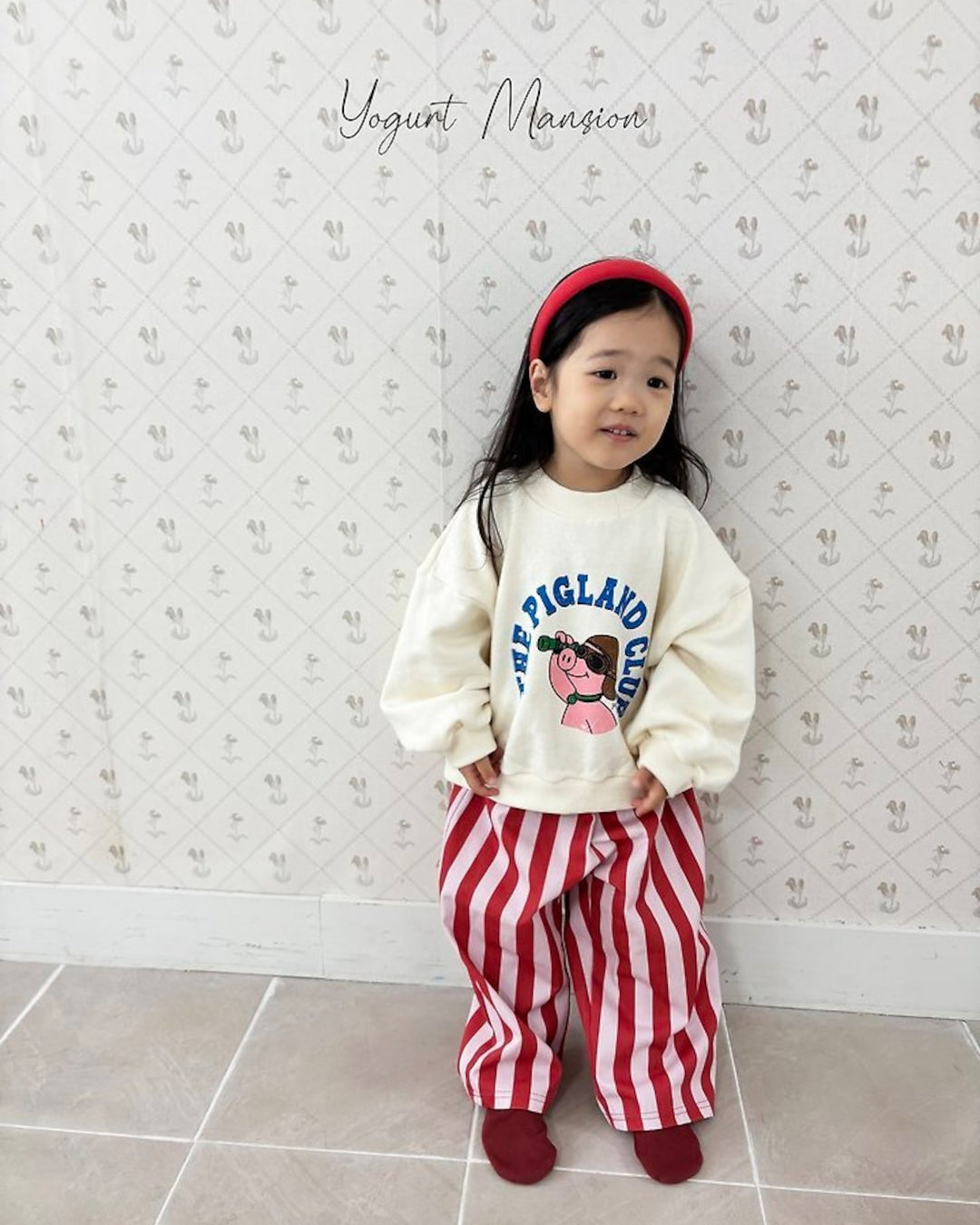 [yogurt mansion]color stripe pants