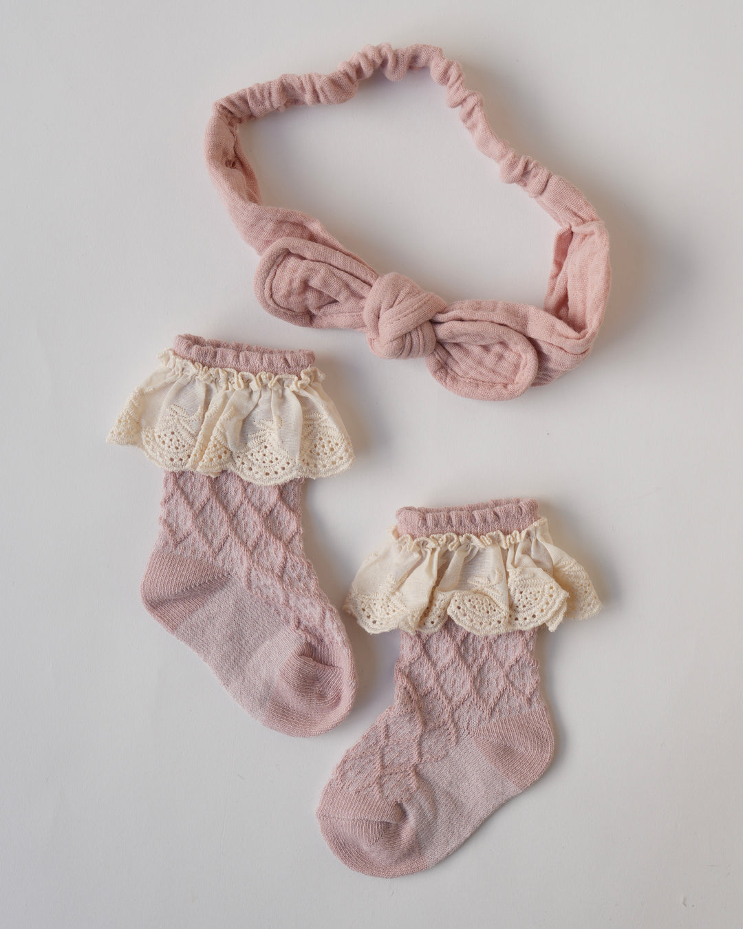 ヘアバンド付きソックス