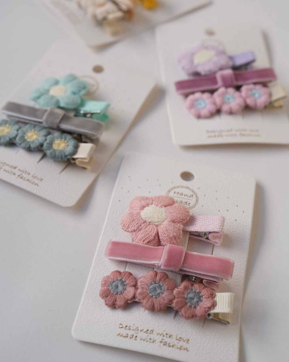 ベロアリボンクリップセット