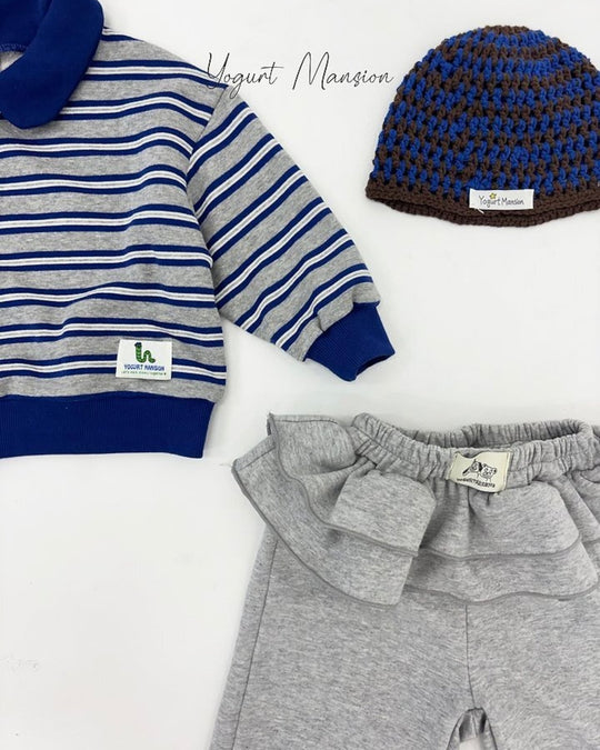 [yogurt mansion]stripe collar MTM