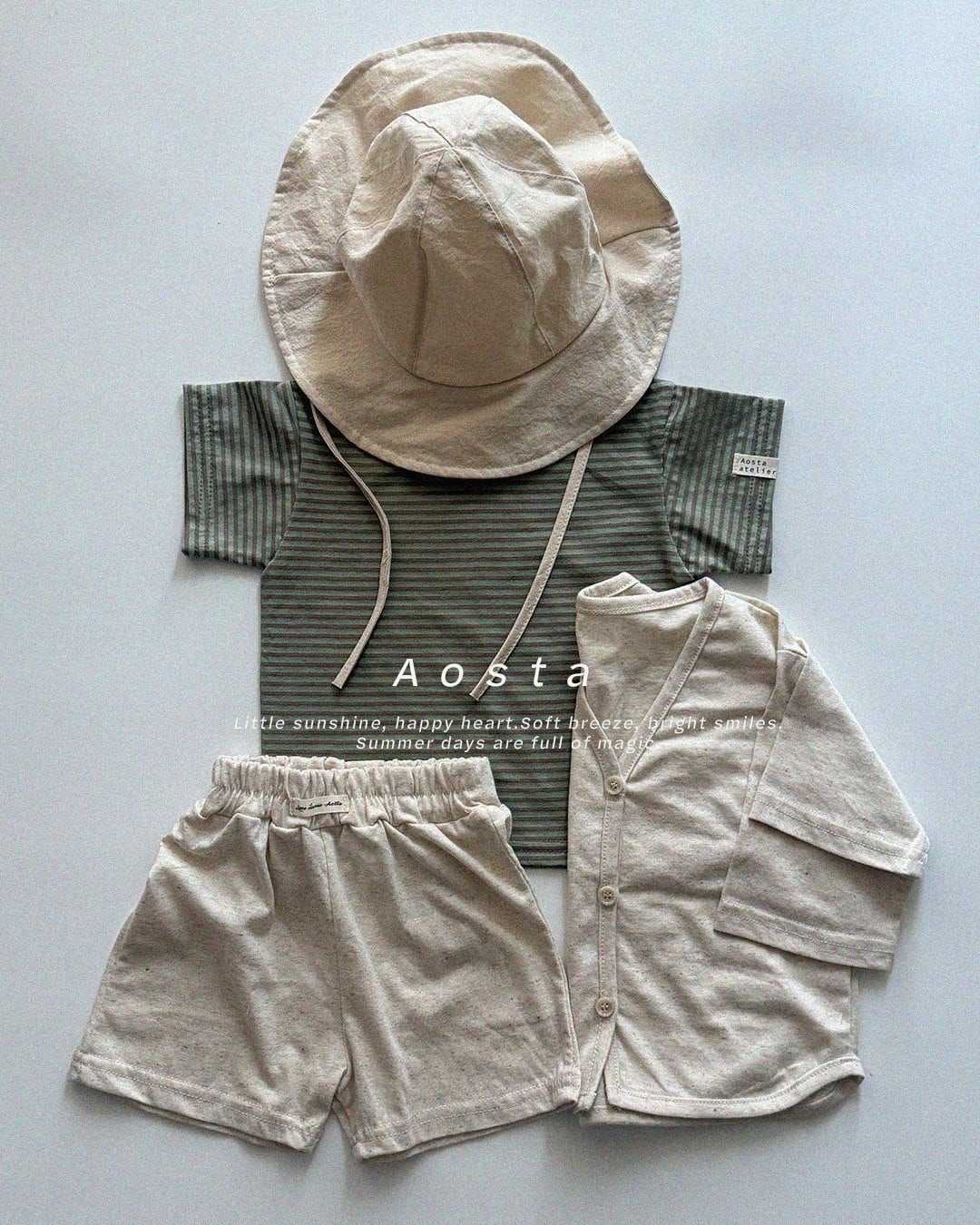 [aosta]linen short pants