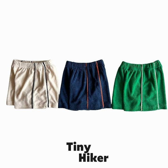 [TinyHiker]terry piping short pants