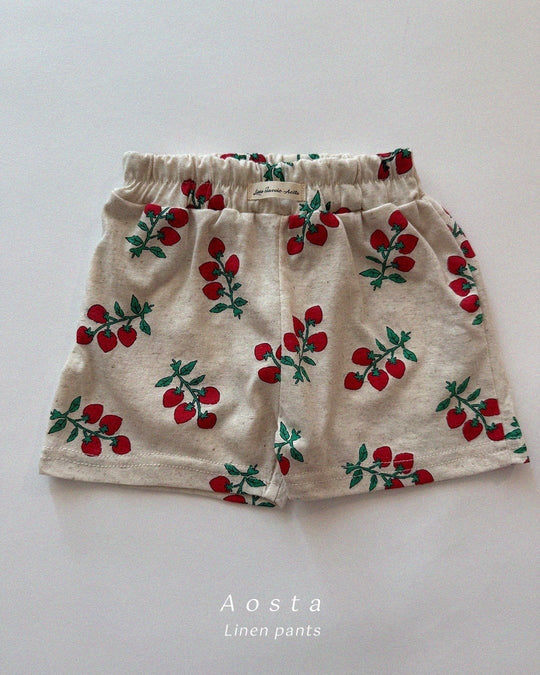 [aosta]linen short pants