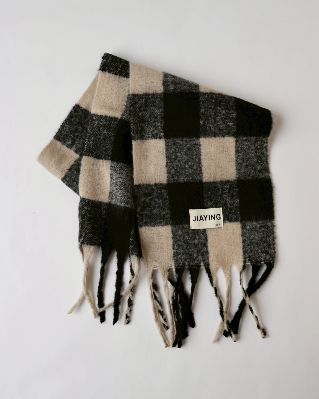 ブロックチェックマフラー