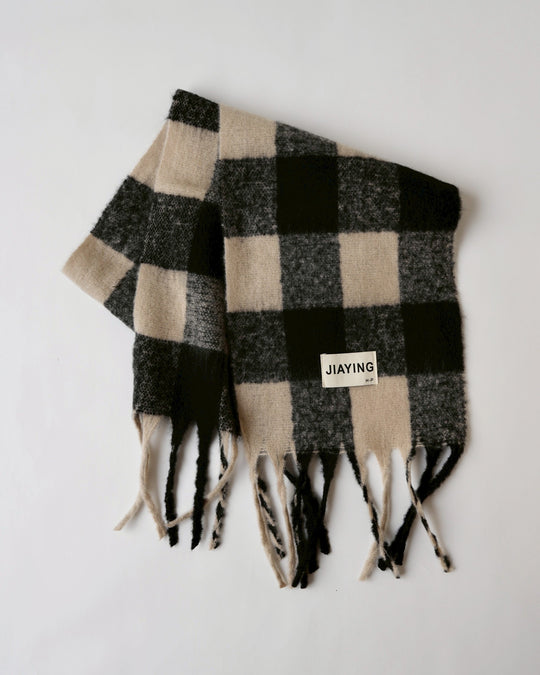 ブロックチェックマフラー