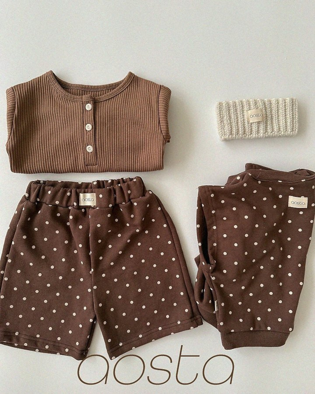 [AOSTA]Dot Tongtong Vest