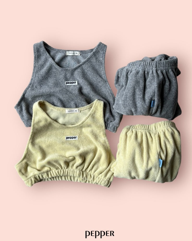 [pepper]terry jogger pants