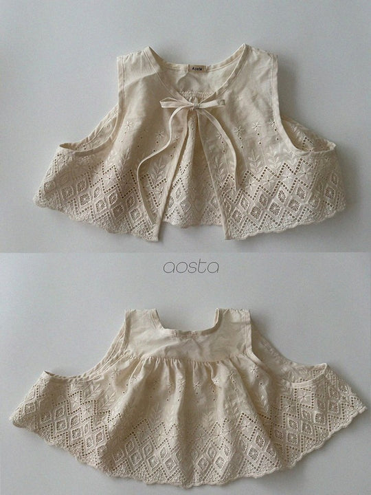 [AOSTA]Lace Jenny OpenVest
