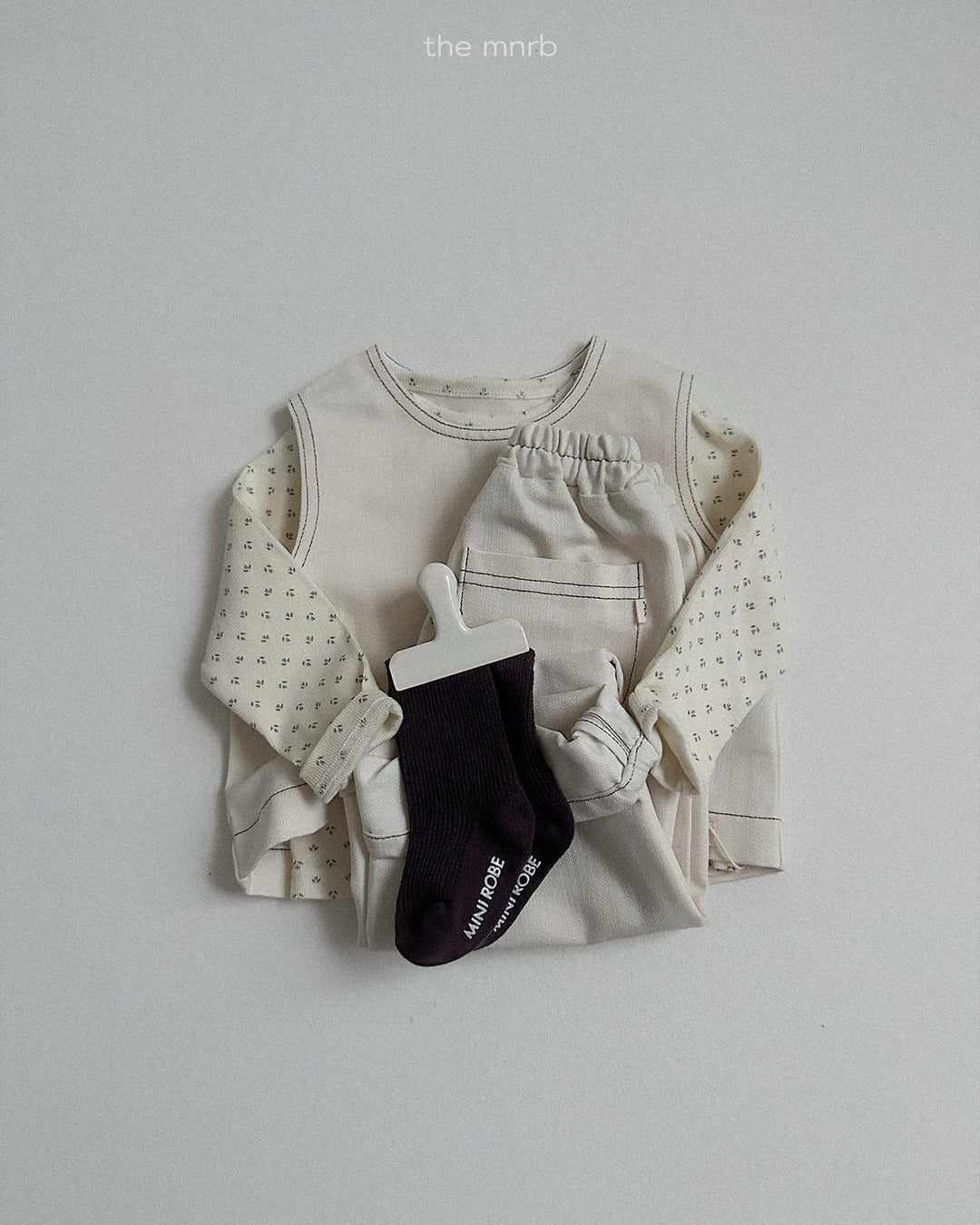 [minirobe]Non-Fade Denim Pants