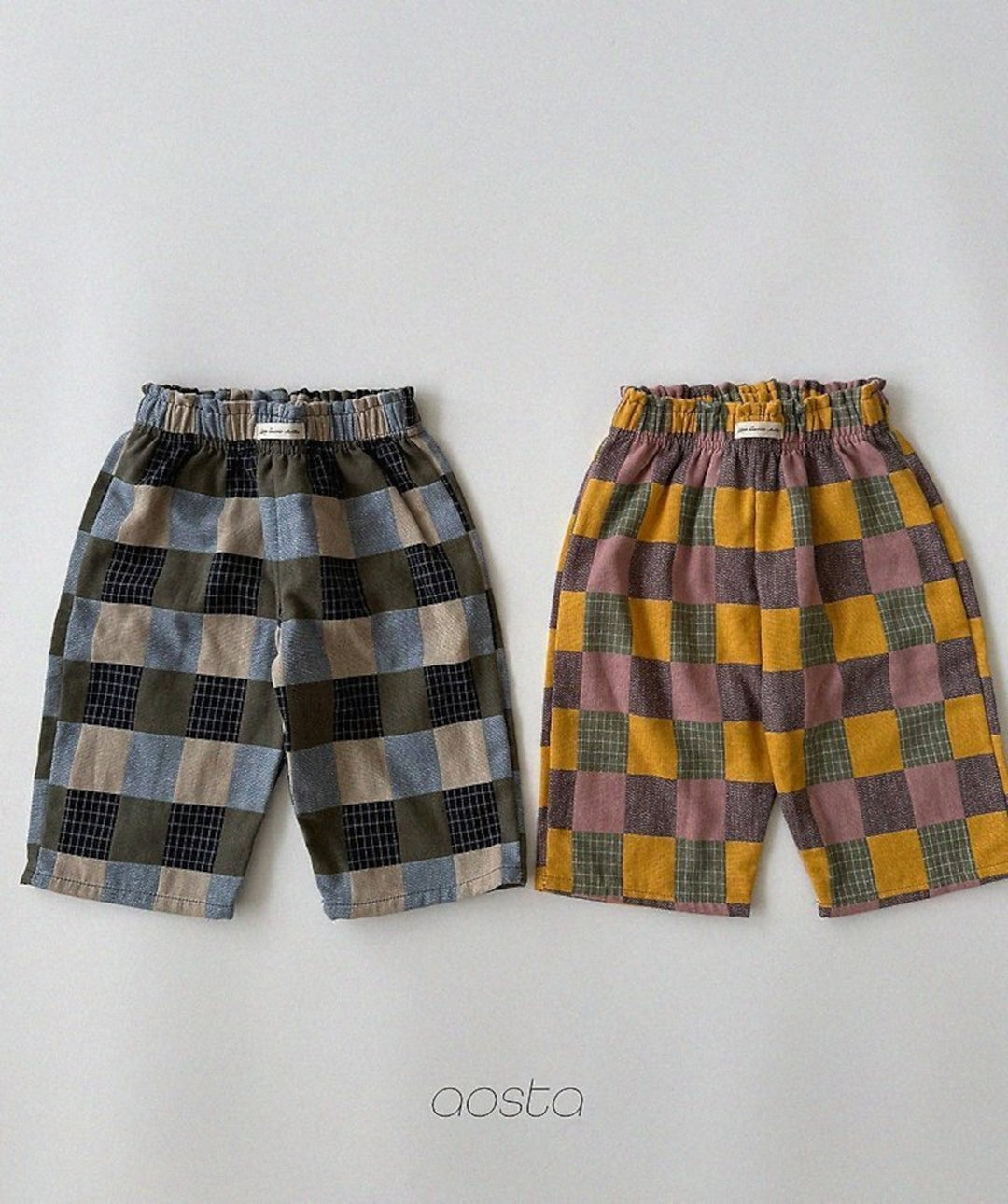 [AOSTA]Patchwork Pants