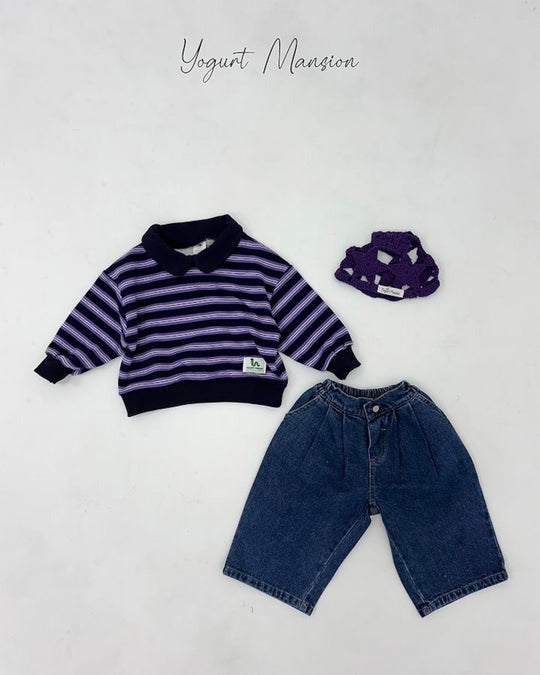 [yogurt mansion]stripe collar MTM