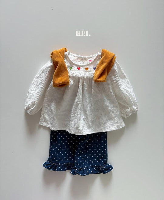 [Hei]フリルデニムPT