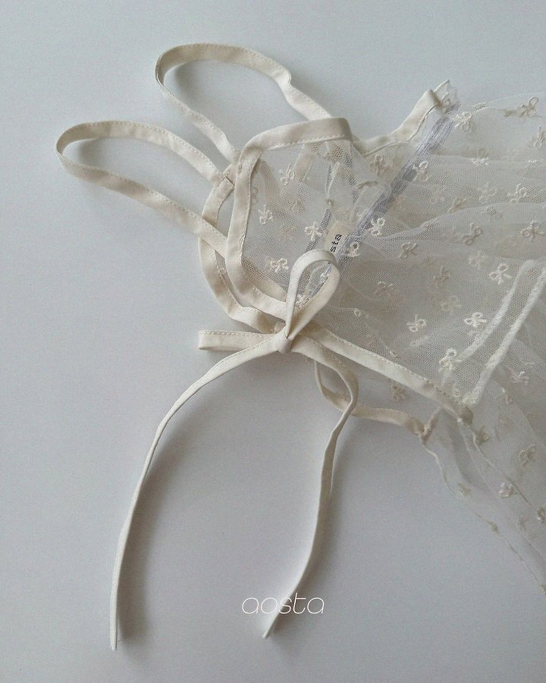 [AOSTA]Lace Ribbon OpenDress