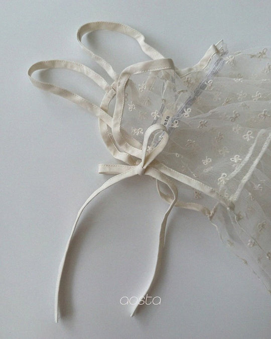 [AOSTA]Lace Ribbon OpenDress