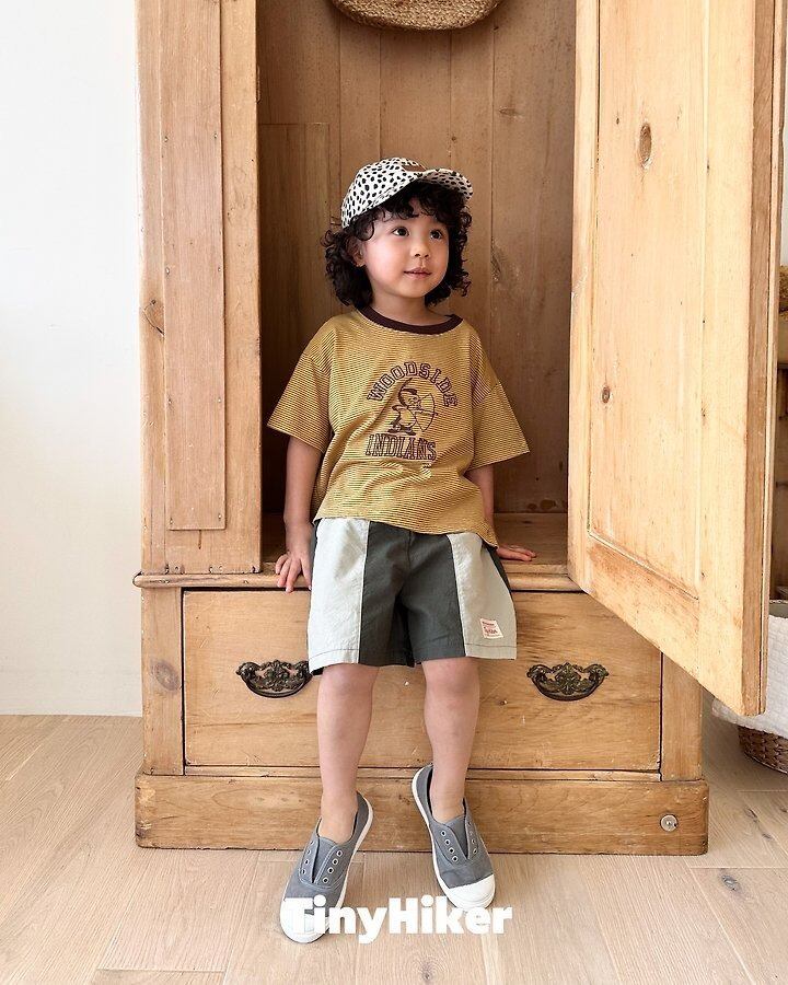 [TinyHiker]venice color block short pants