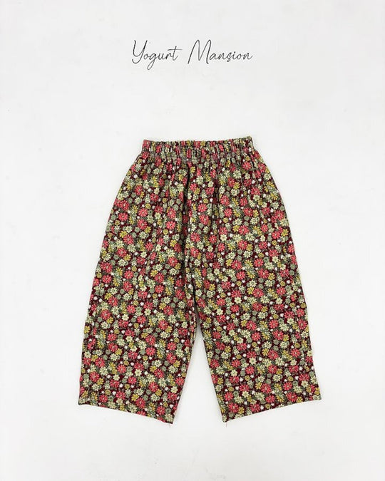 [yogurt mansion]flower pants