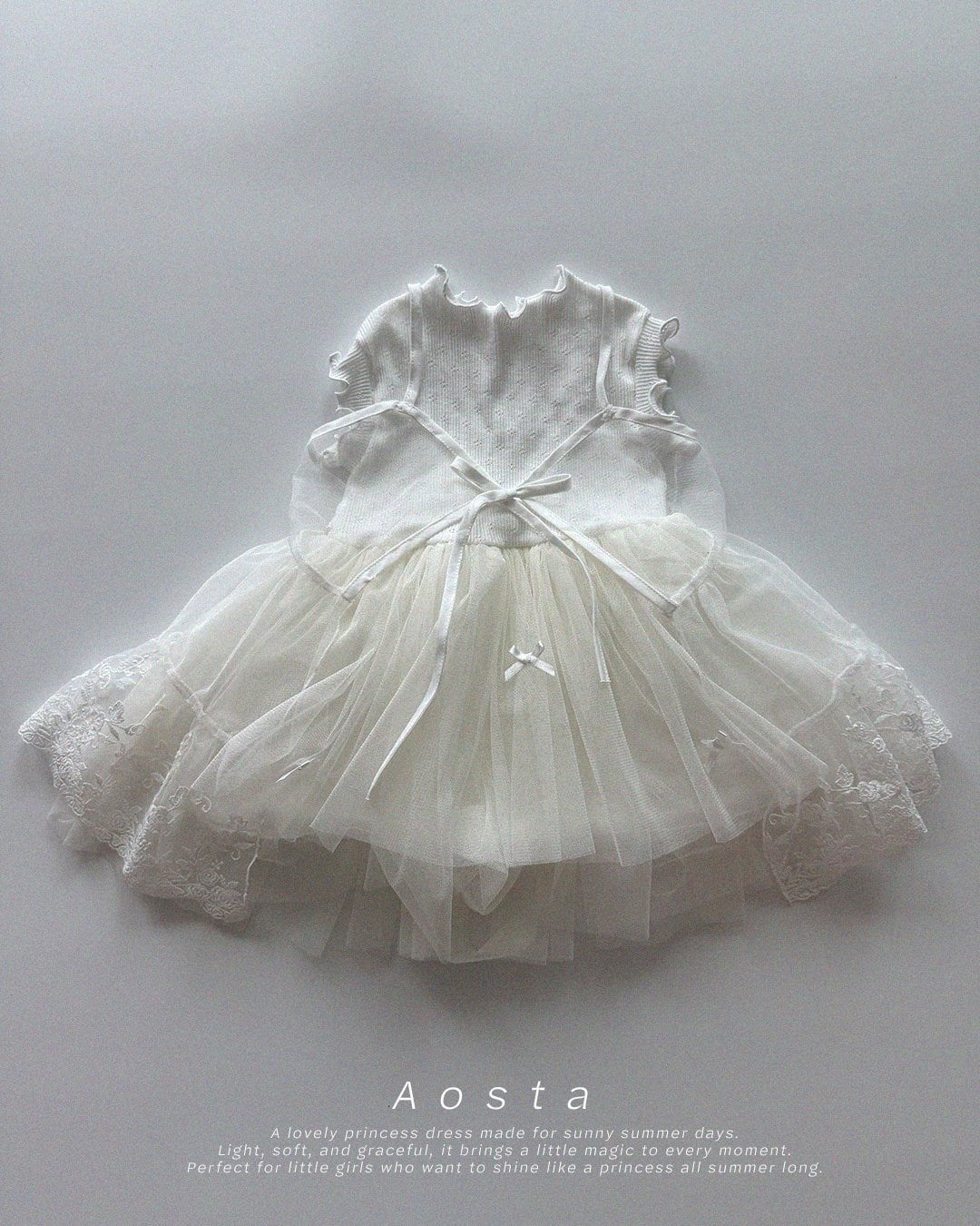 [aosta]lace open dress