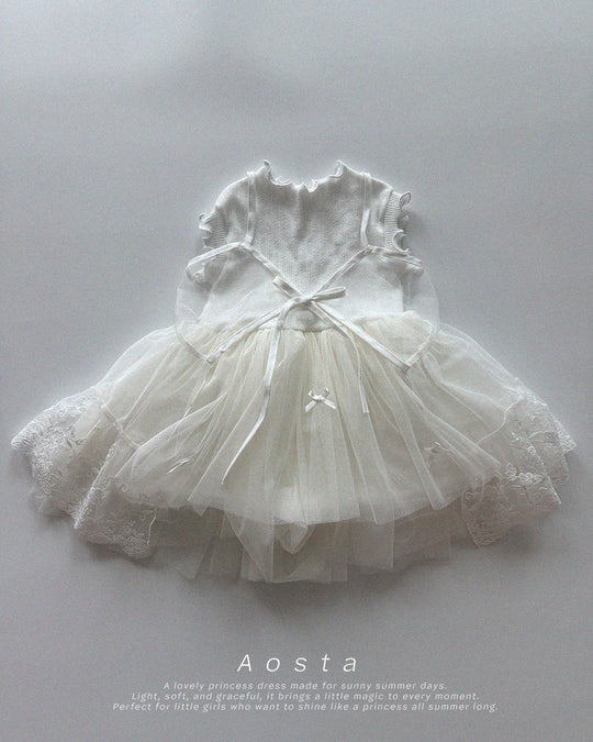 [aosta]lace open dress