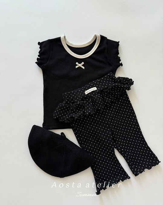 [aosta]kiki frill pants