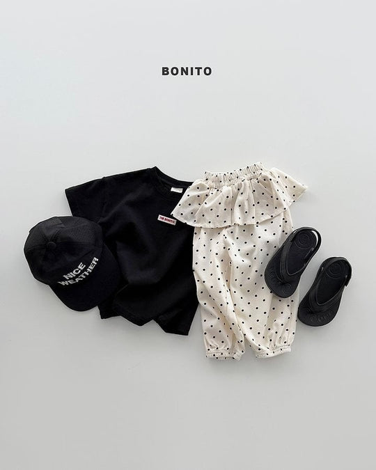 [BONITO]frill jogger pants