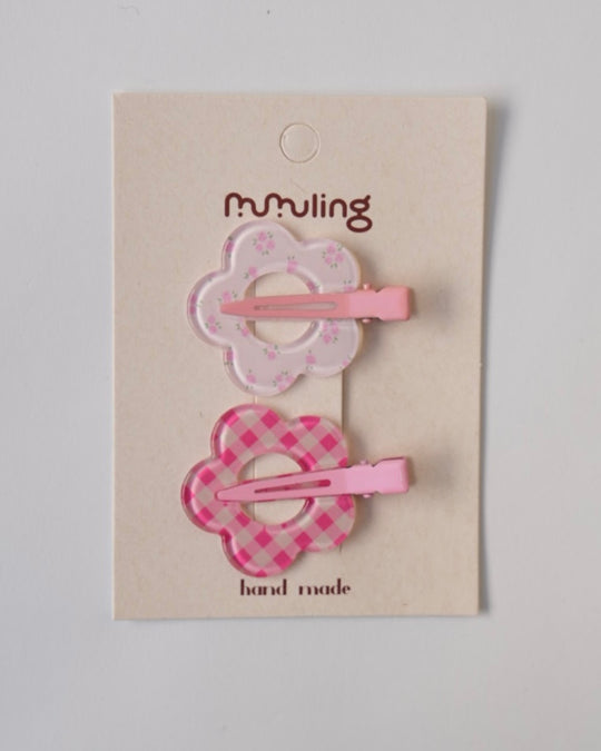 フラワー前髪クリップ