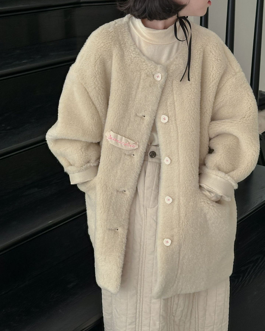 ネオンステッチボアコート