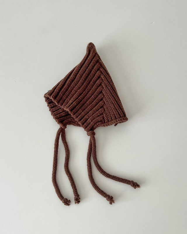 とんがりリブニットボンネ