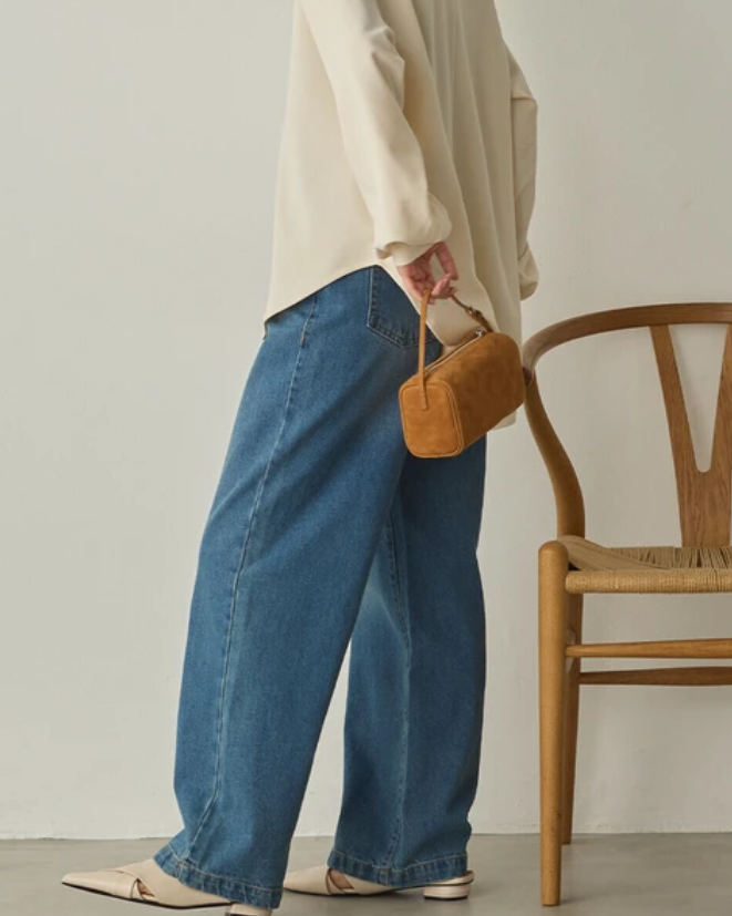 ハイウエストデニムパンツ